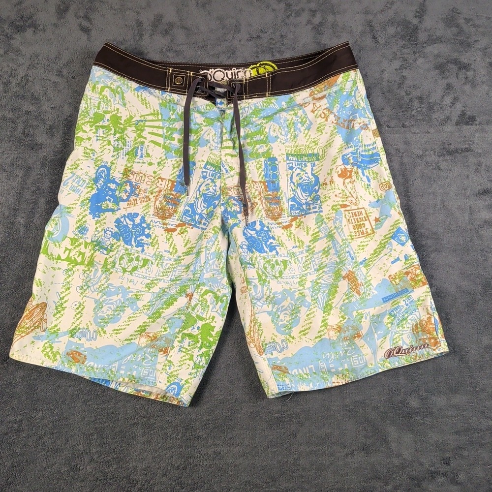 O'Quinn Swim Board Shorts 34x11 Surf Beach
